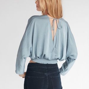 Express Tops - Express Satin Crop Top Express Tops - Express Satin Crop Top